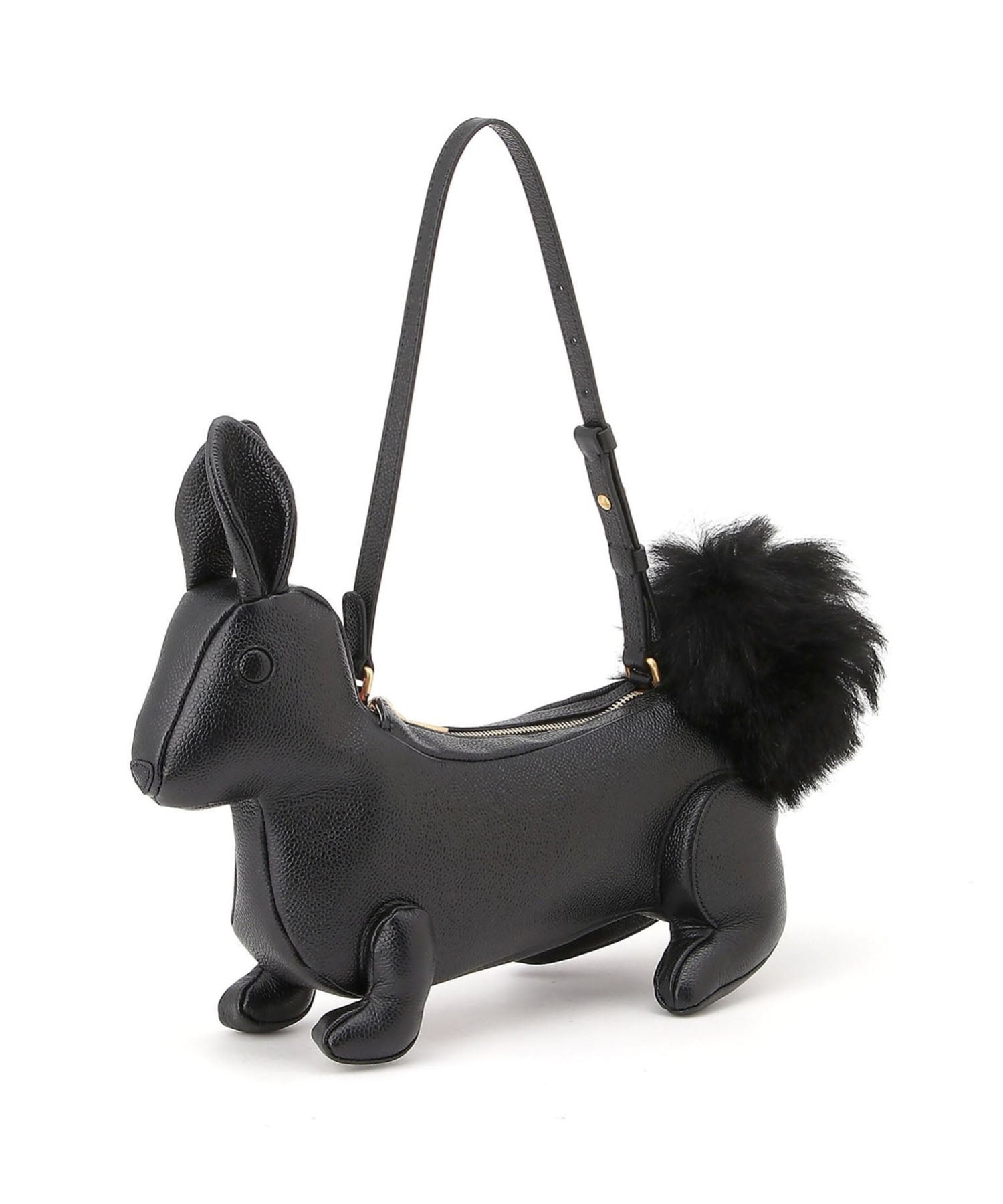 BABY RABBIT BAG IN PEBBLE GRAIN LEATHER トムブラウン バッグ ショルダーバッグ ピンク ブラック