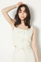 【SALE／40%OFF】rienda ラウンドヘムビスチェTOP リエンダ トップス その他のトップス ホワイト ブラック