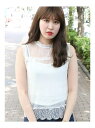 【SALE/71%OFF】dazzlin ハイネックレースドットチュールブラウス ダズリン シャツ/ブラウス【RBA_S】【RBA_E】