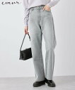 【SALE/20%OFF】ROPE' PICNIC 【emur/エミュール】ワイドストレートデニムパンツ ロペピクニック パンツ ジーンズ・デニムパンツ グレー...