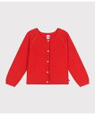 【SALE/20%OFF】PETIT BATEAU コットンニットカーディガン プチバトー トップス カーディガン レッド【送料無料】