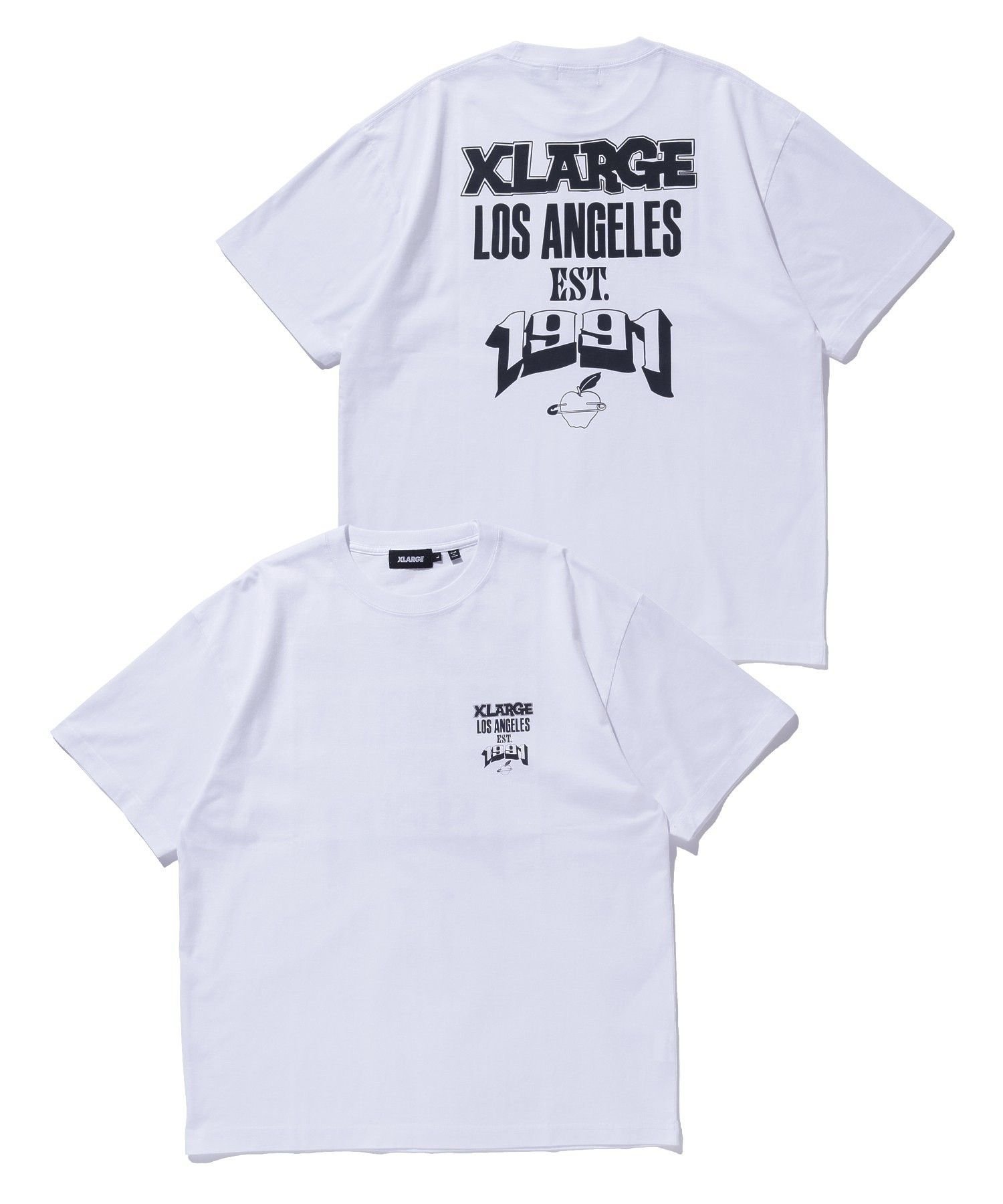 XLARGE EST.1991 S/S TEE エクストララージ トップス カットソー・Tシャツ ホワイト ブラック ブラウン【送料無料】