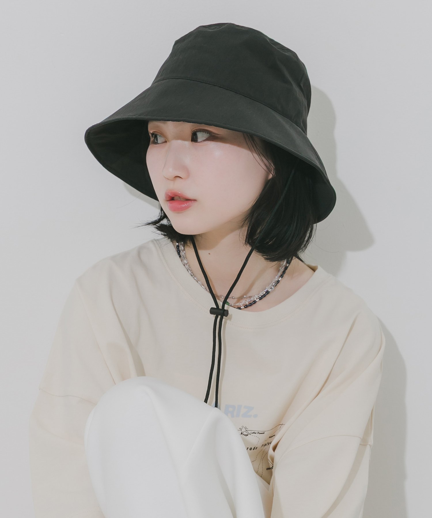 【SALE／20%OFF】SMELLY 『撥水/UVカット』ハッスイドロストバケットハット スメリー 帽子 ハット ホワイト ベージュ ブラック