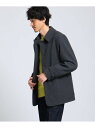 【SALE/68%OFF】TAKEO KIKUCHI メルトンカーコート タケオキクチ コート/ジャケット ブルゾン グレー ネイビー【送料無料】