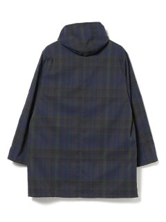 Dark Madras Hooded Coat 11-19-1346-887: Navy Dark Madras Hooded Coat 11-19-1346-887: Navy