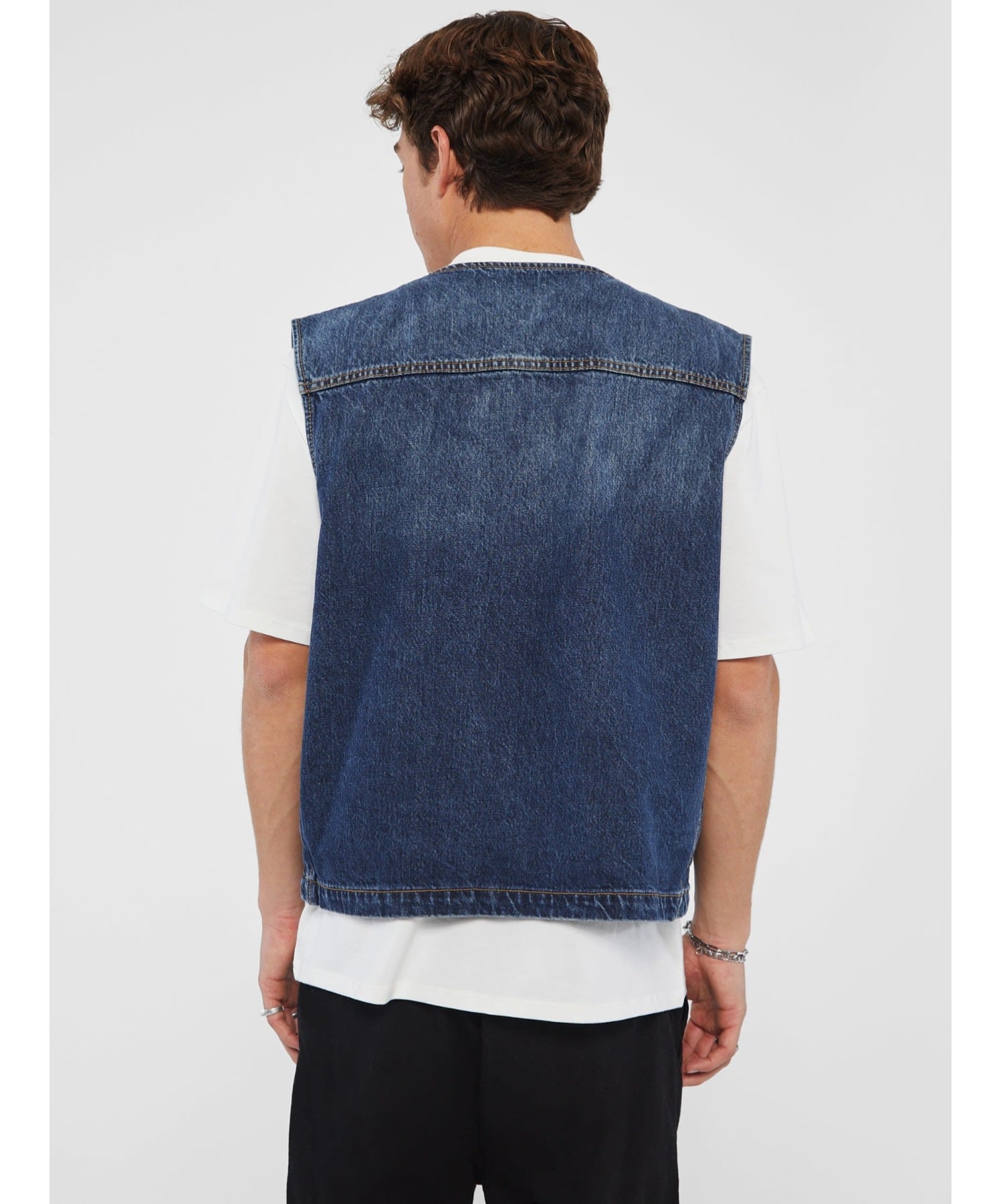 【SALE／70%OFF】GUESS Originals GUESS ジャケット/アウター (M)GUESS Originals Denim Vest ゲス トップス ベスト・ジレ ブルー【送料無料】
