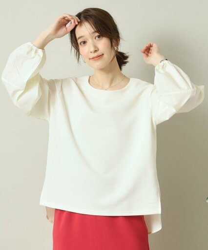 【SALE/50%OFF】ITS' DEMO 【洗濯機OK】異素材コンビリップルプルオーバー イッツデモ トップス シャツ・ブラウス グレー ブラック ホワイト 【SALE/50%OFF】ITS' DEMO 【洗濯機OK】異素材コンビリップルプルオーバー イッツデモ トップス シャツ・ブラウス グレー ブラック ホワイト