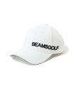【SALE/30%OFF】BEAMS GOLF <WOMEN>ストレッチ サイドロゴキャップ ビームス ゴルフ 帽子 キャップ ブラック ホワイト ネイビー【送...
