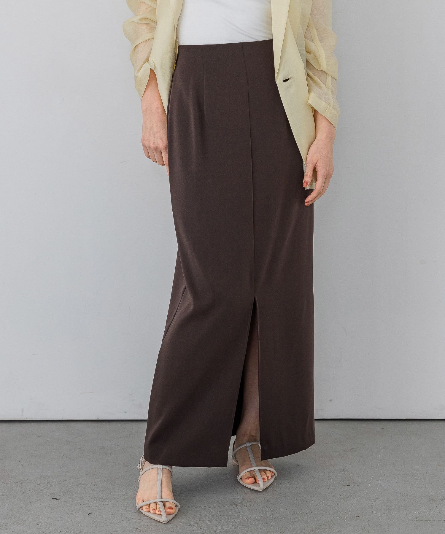 【SALE／30%OFF】A part by Fスリットイージータイトスカート アパートバイ スカート ロング・マキシスカート ベージュ ブラウン ブラック【送料無料】のサムネイル