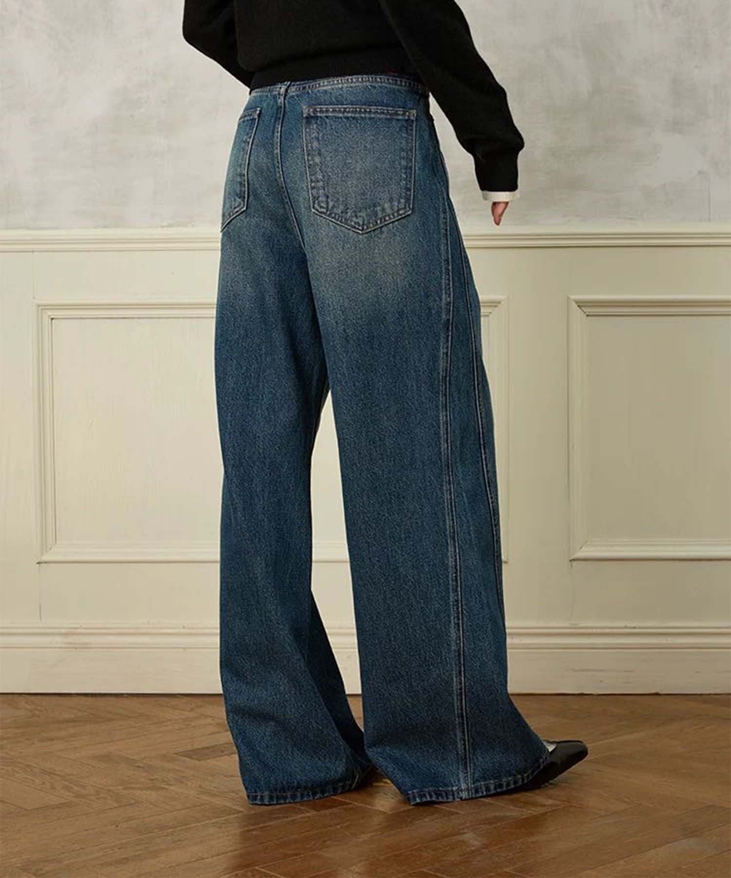 【DECADE CLASSIC】クラシックブルーデニムパンツ ディケイドクラシック パンツ ジーンズ・デニムパンツ ブルー