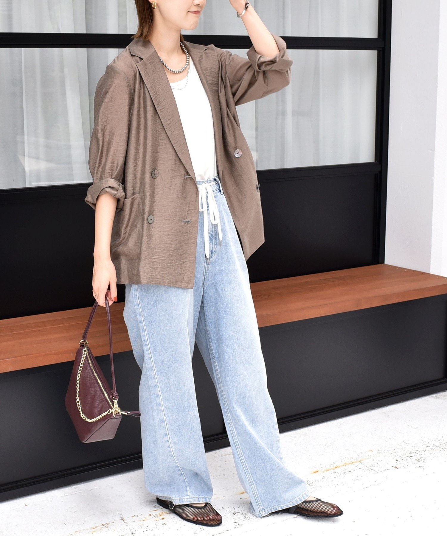【SALE／30%OFF】SHIPS WOMEN ＜洗濯機可能＞ドロスト イージー デニム パンツ シップス パンツ ジーンズ・デニムパンツ ブルー【送料無料】
