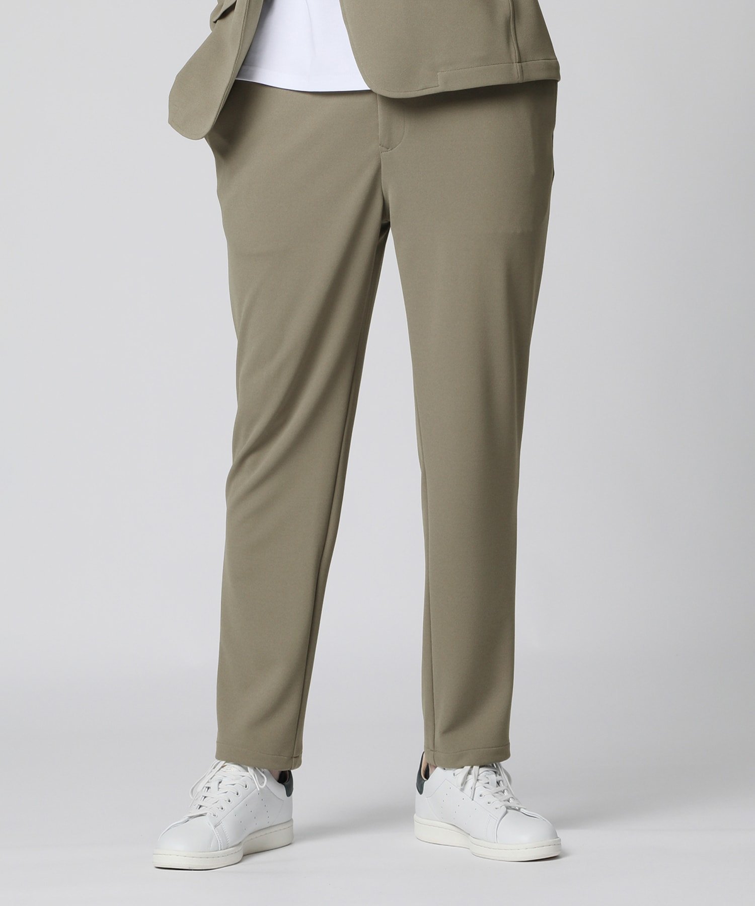 【SALE／40%OFF】Psycho Bunny ジャージジョーゼット スリム パンツ サイコバニー パンツ その他のパンツ ネイビー ベージュ【送料無料】