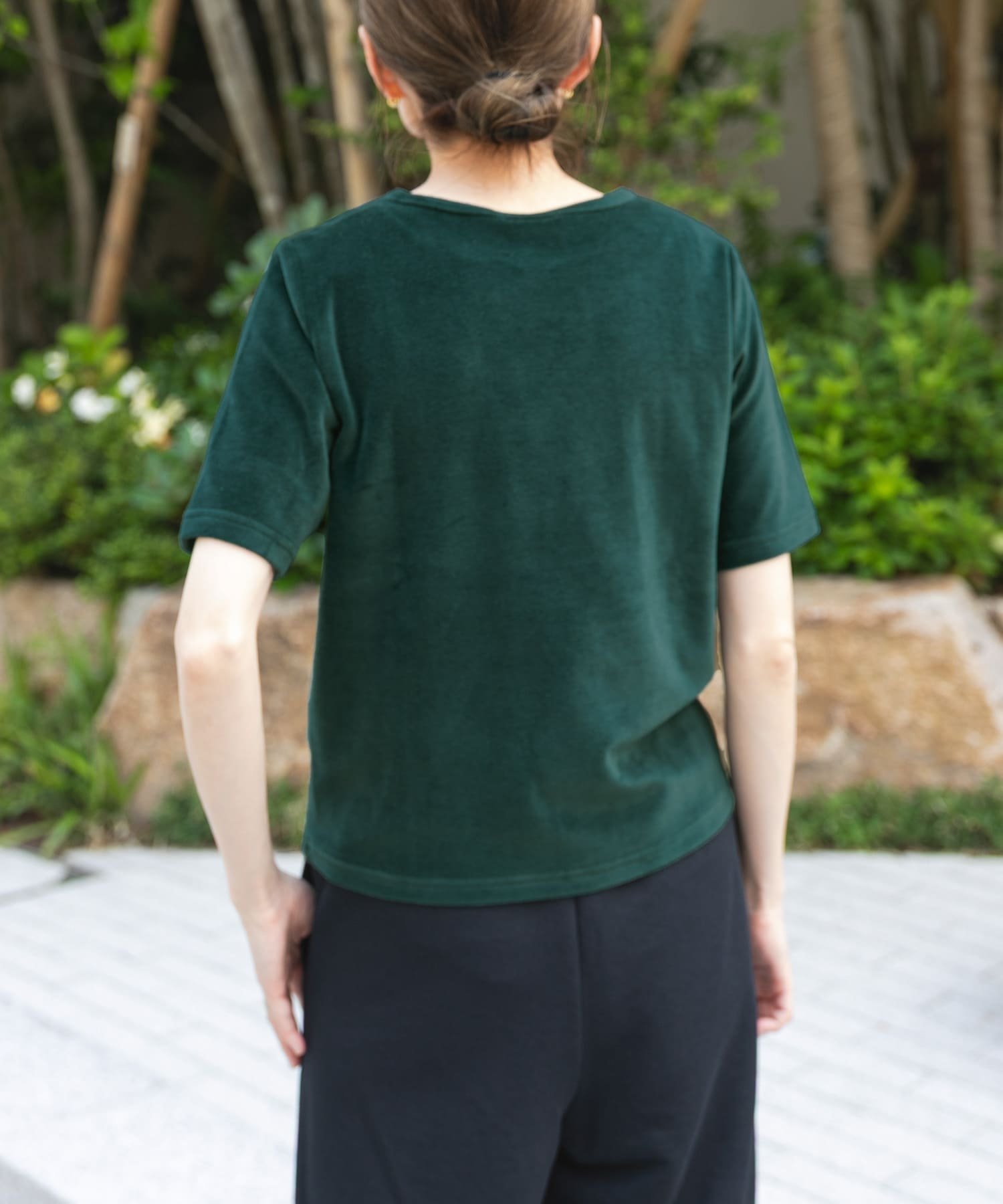 楽天市場】ベロア（カラーグリーン）（Tシャツ・カットソー｜トップス 