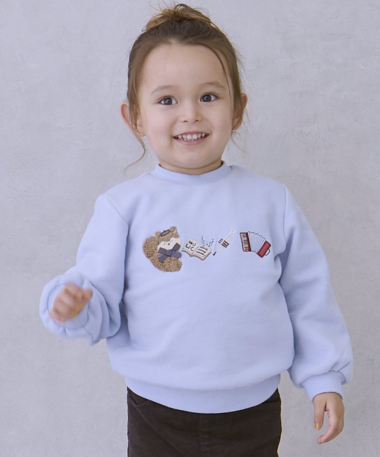 petit main 【フワのびっと】アソートアップリケトレーナー ナルミヤオンライン トップス スウェット・..