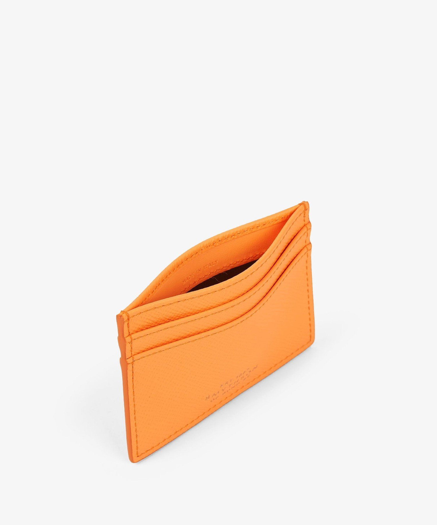 SMYTHSON Panama Flat Card Holder スマイソン 財布・ポーチ・ケース 名刺入れ・カードケース オレンジ【送料無料】