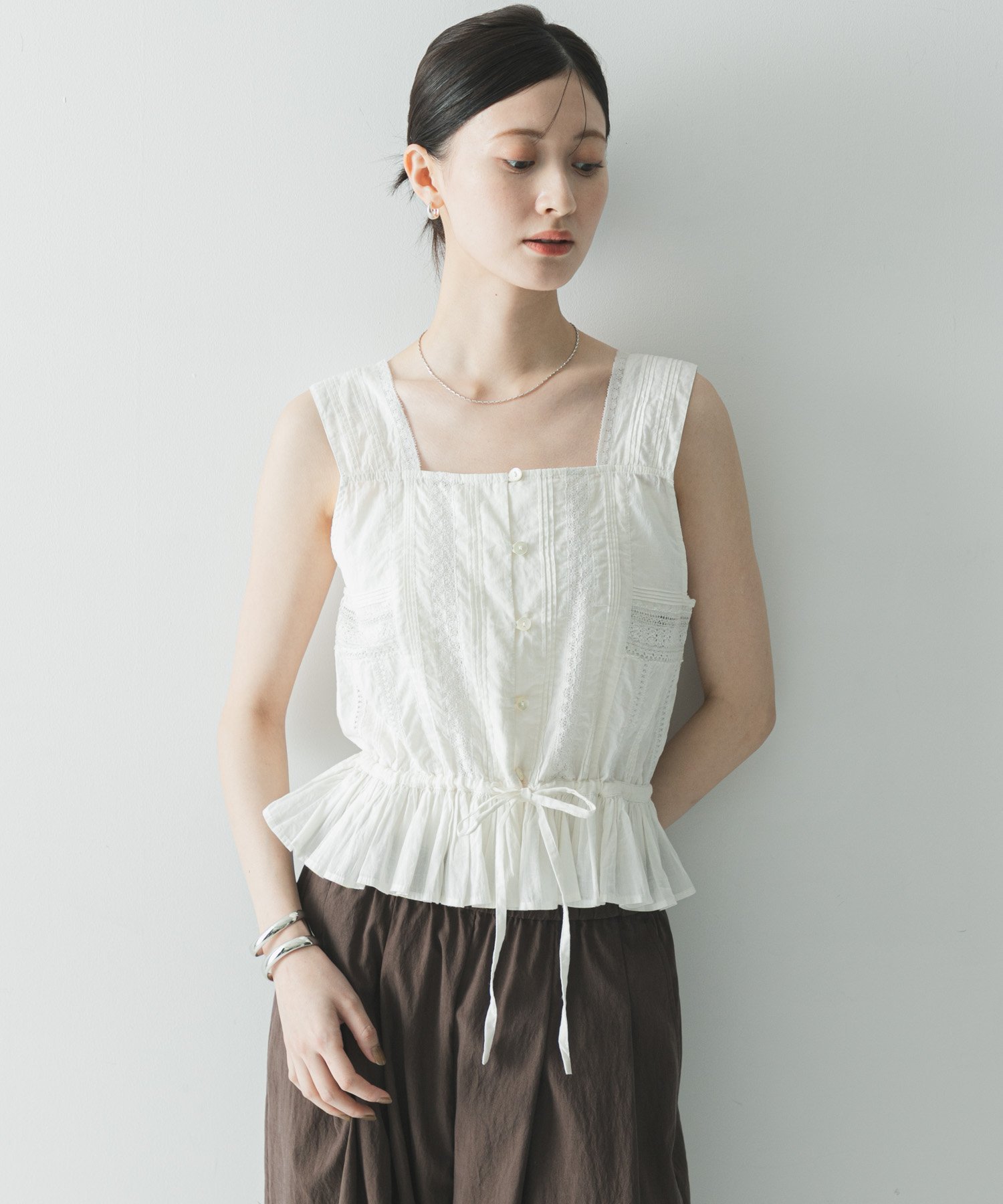 【SALE／40%OFF】URBAN RESEARCH インドピンタックレースブラウス アーバンリサーチ トップス シャツ・ブラウス ピンク ホワイト ブラック【送料無料】