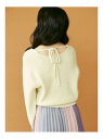 【SALE/50%OFF】dazzlin 2WAYリボンボリュームソデトップス ダズリン ニット 長袖ニット ホワイト ブラック レッド ベージュ