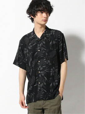 【SALE/16%OFF】SEAVAN SEAVAN/(M)接触冷感 レーヨンアロハシャツ ジーンズメイト シャツ/ブラウス 半袖シャツ ブラック ホワイト グレー ブラウン グリーン ピンク ブルー