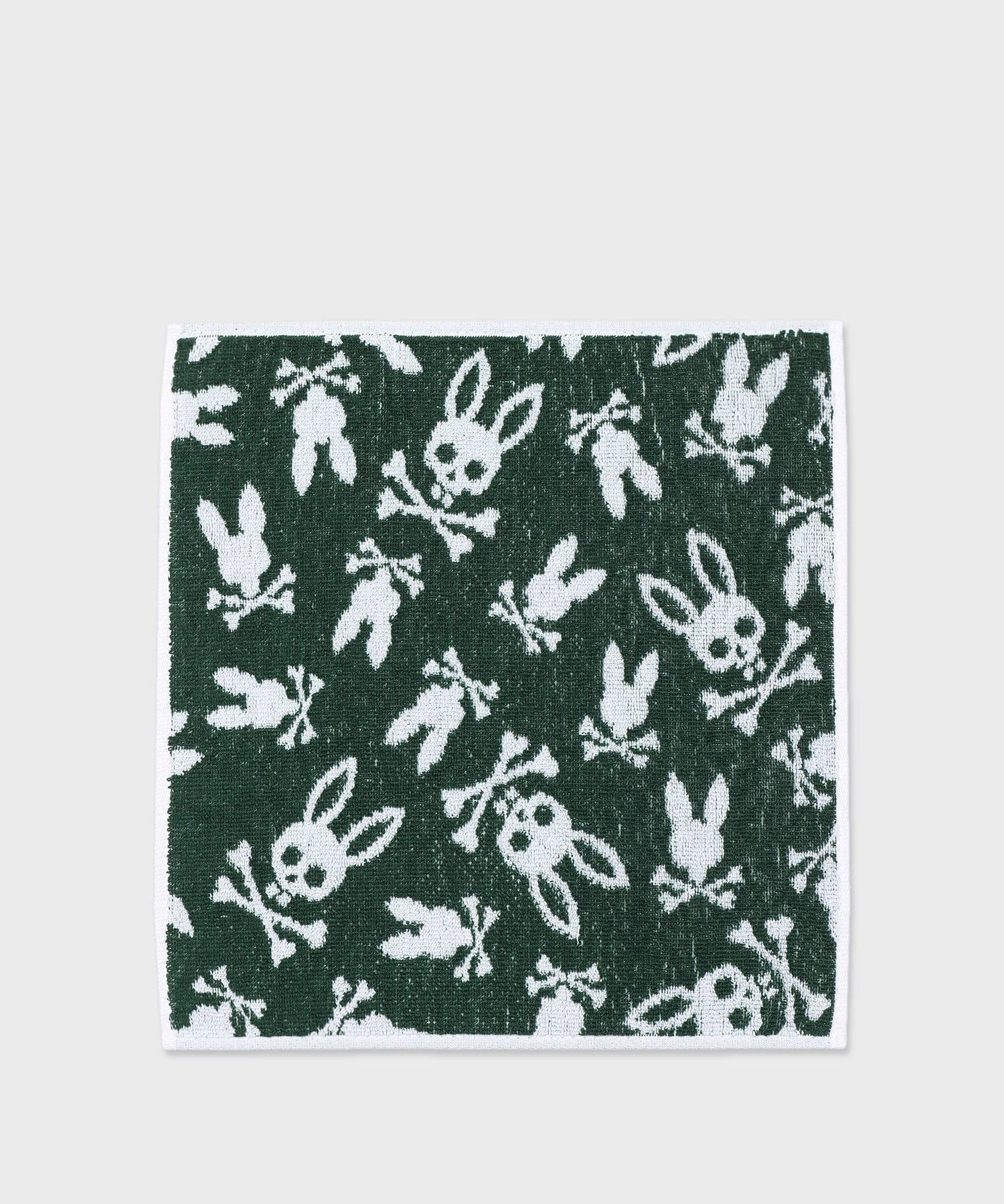 【SALE／10%OFF】Psycho Bunny バニーロゴパターン タオルハンカチ サイコバニー ファッション雑貨 その他のファッション雑貨 ブラック グリーン ブルー ネイビー