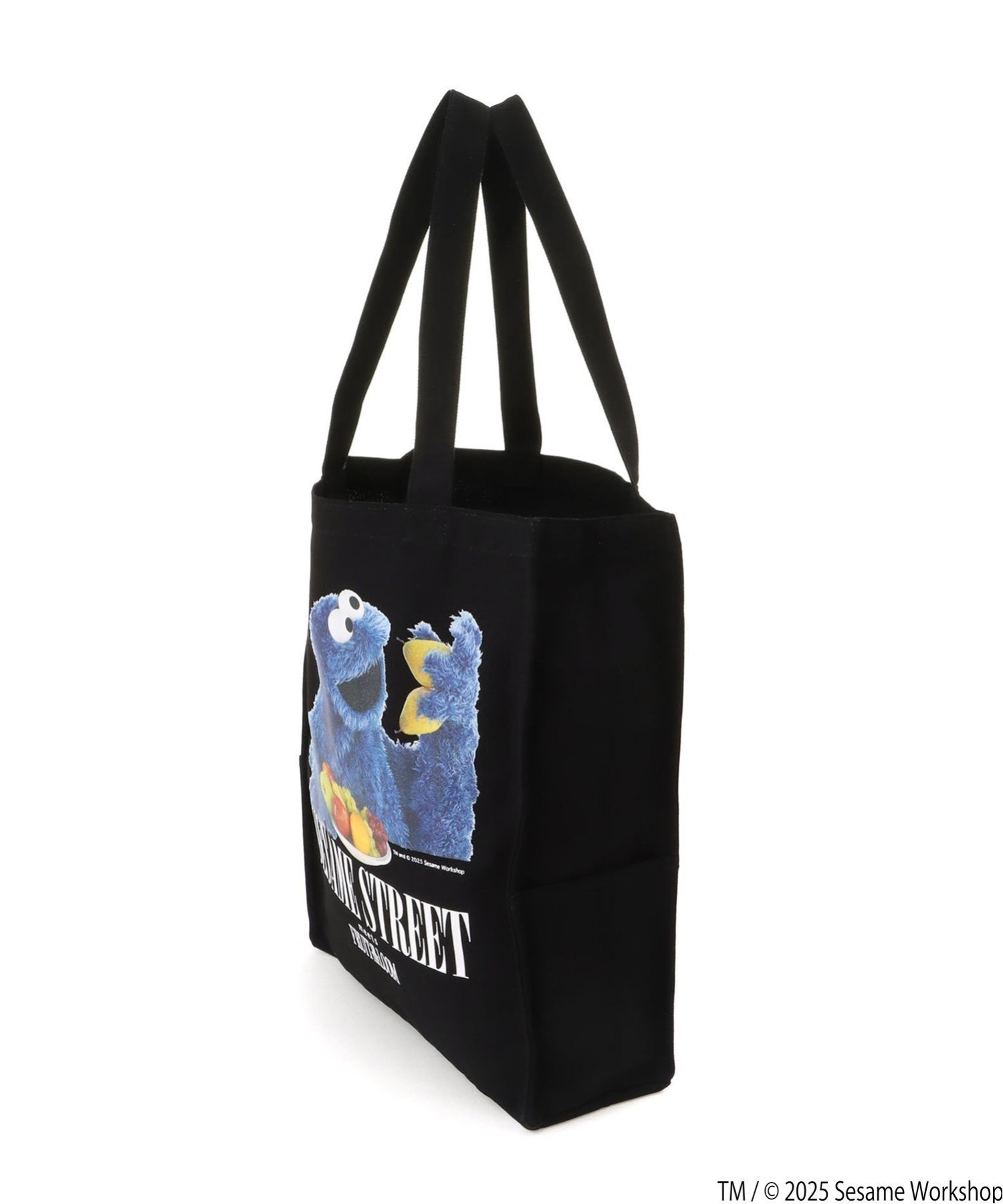 FRUIT OF THE LOOM FRUIT OF THE LOOM/(U)SESAME STREET Photo Tote F ハンドサイン バッグ トートバッグ ブラック【送料無料】