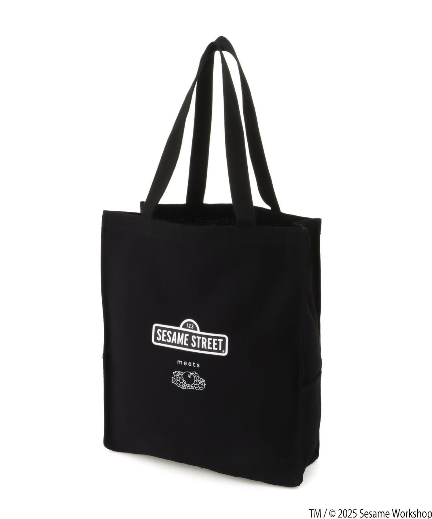 FRUIT OF THE LOOM FRUIT OF THE LOOM/(U)SESAME STREET Photo Tote F ハンドサイン バッグ トートバッグ ブラック【送料無料】
