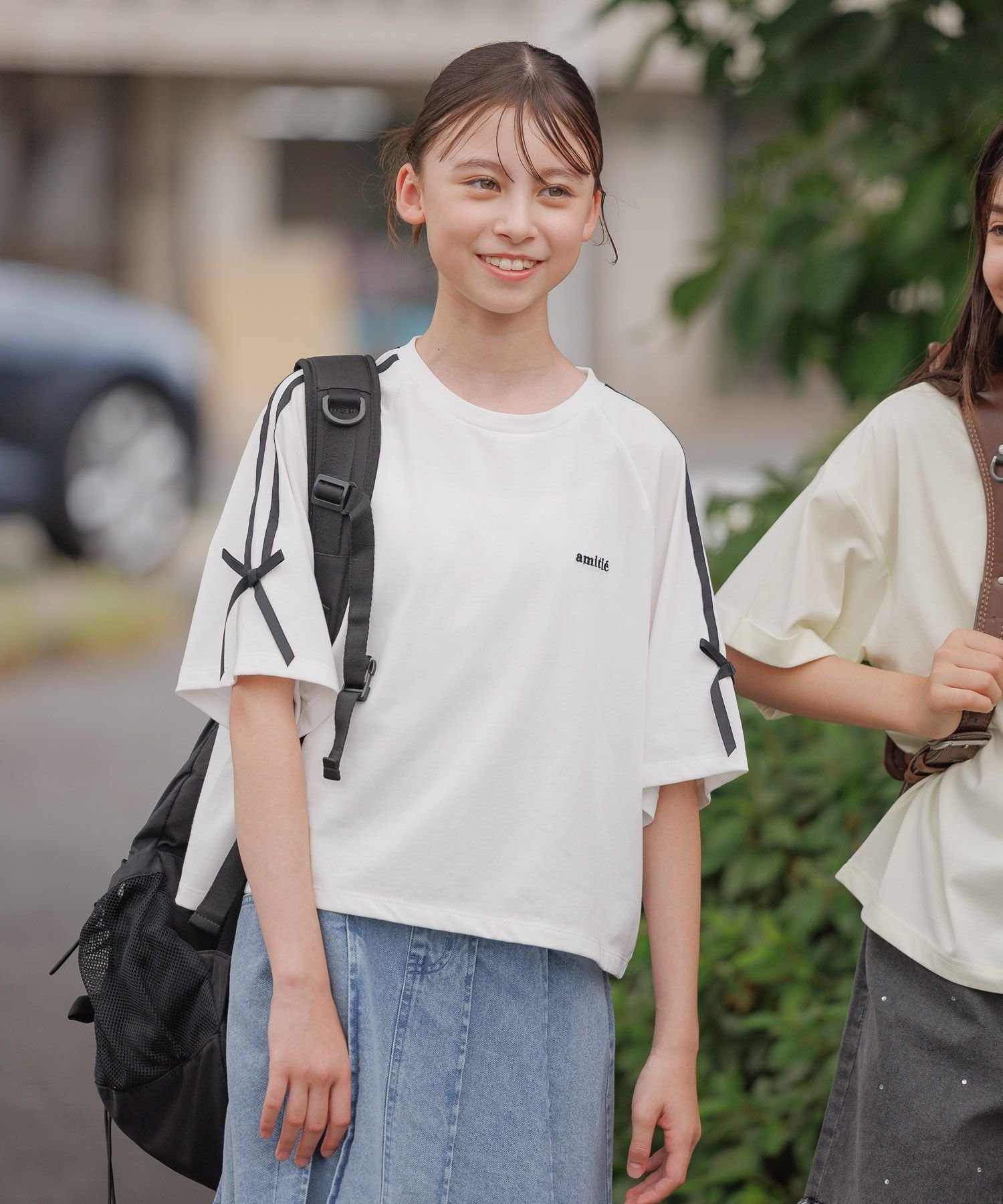 【SALE／30%OFF】GLOBAL WORK フローズンTシャツ/袖ライン/575592 グローバルワーク トップス カットソー・Tシャツ ホワイト グレー ブルーのサムネイル