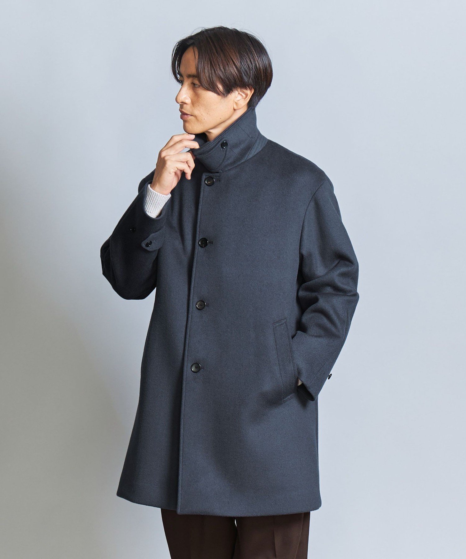 【SALE/40%OFF】BEAUTY&YOUTH UNITED ARROWS スーパー120 メルトン バルカラー コート ユナイテッドアローズ アウトレット...