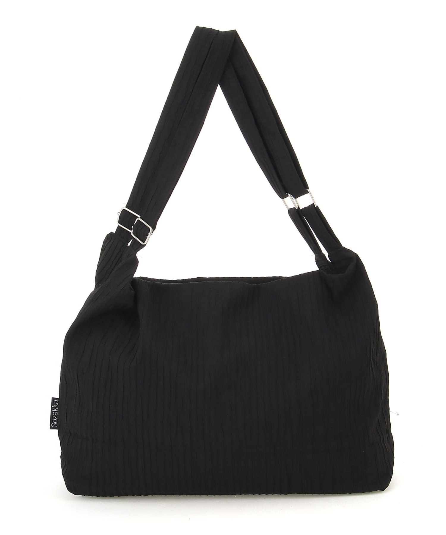 Mignonjour Mignonjour/(W)シンプル2wayバッグ ミニョントレフル ルームヨンマルサンセレクティッド バッグ トートバッグ ブラック ホワイト グレー ピンク