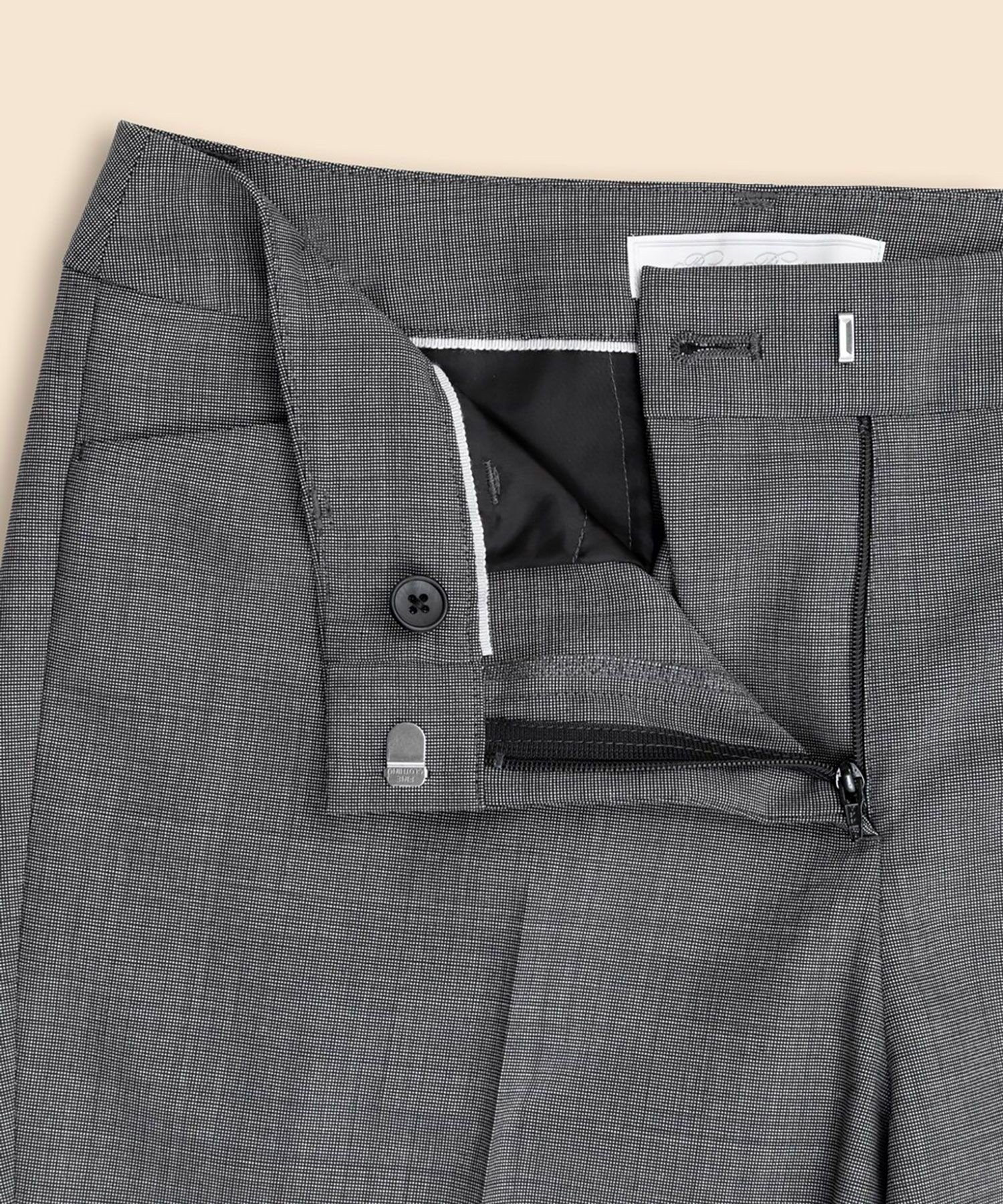 BROOKS BROTHERS ポリエステル/ウール ピンヘッド クロップド ドレスパンツ ブルックス ブラザーズ パンツ スラックス・ドレスパンツ グレー【送料無料】