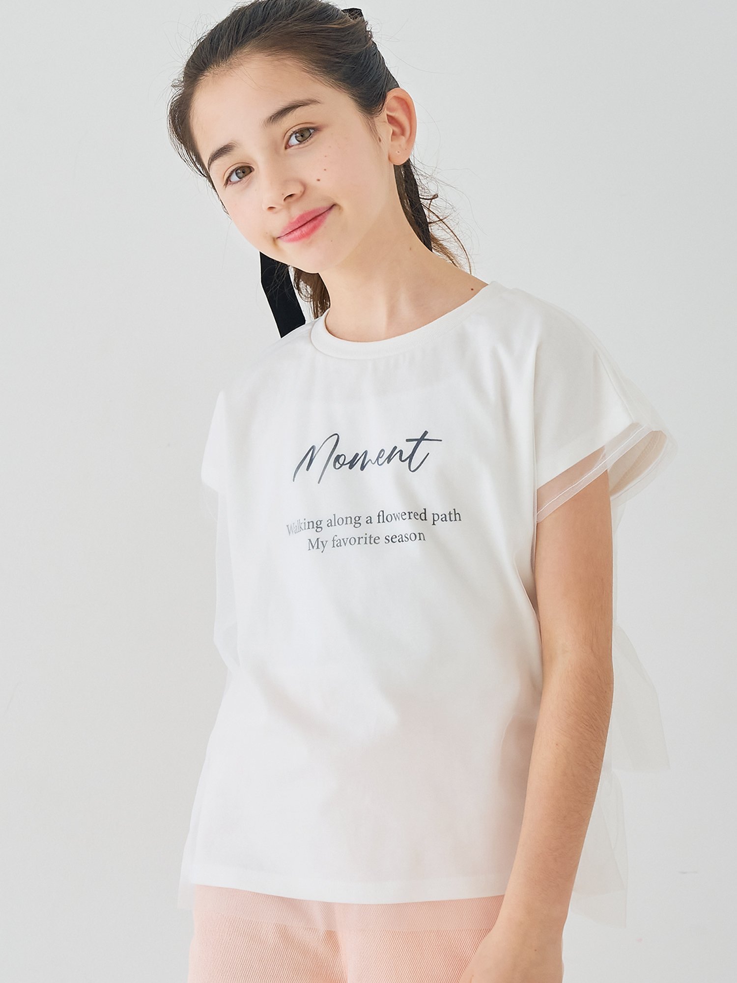【SALE／11%OFF】coca キッズ チュールバックフリルトップス コカ トップス カット...