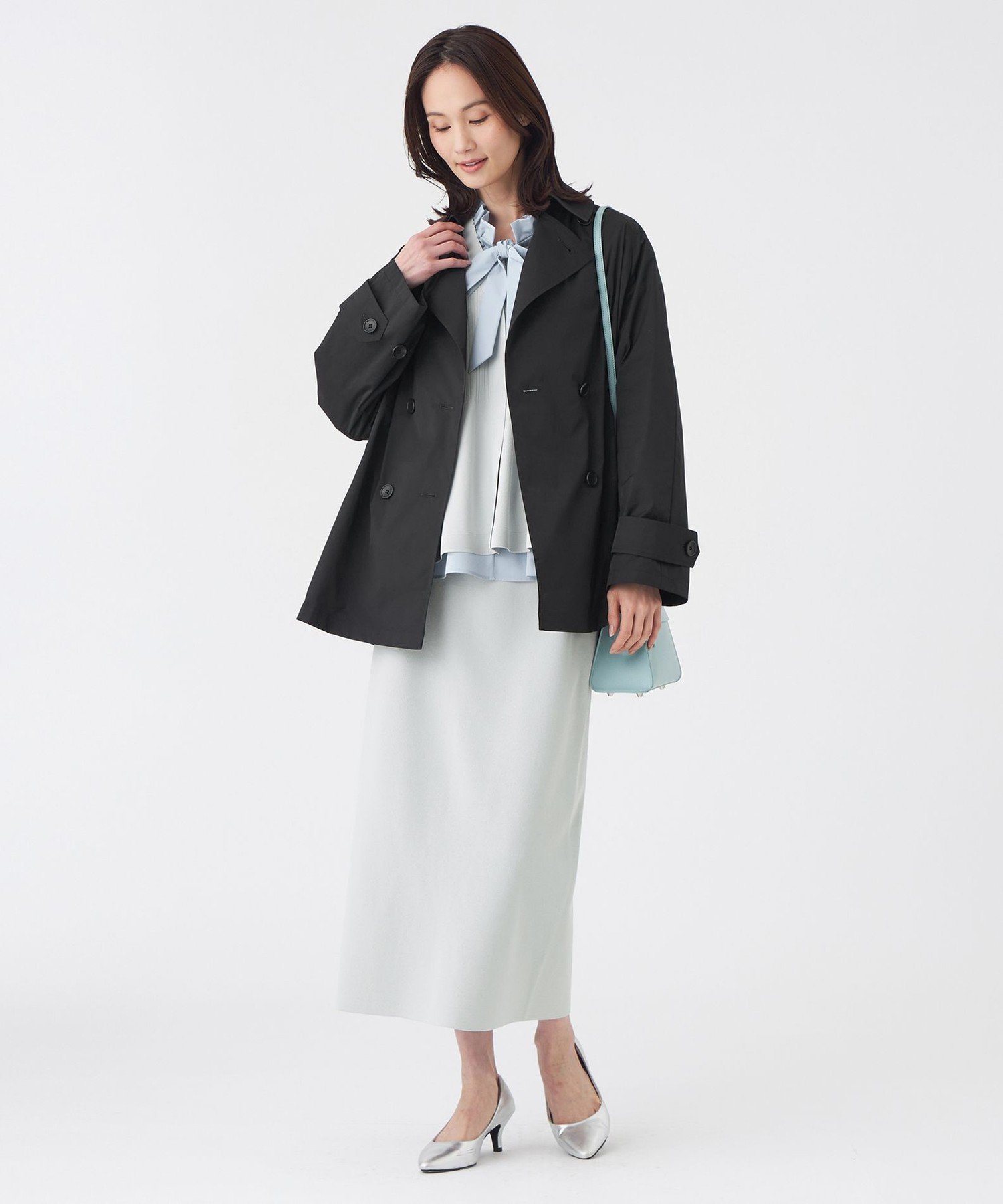 TRANS WORK 【L】【はっ水・ウォッシャブル】SOLOTEXタフタコート サンヨー エルサイズ ジャケット・アウター その他のジャケット・アウター ベージュ ネイビー