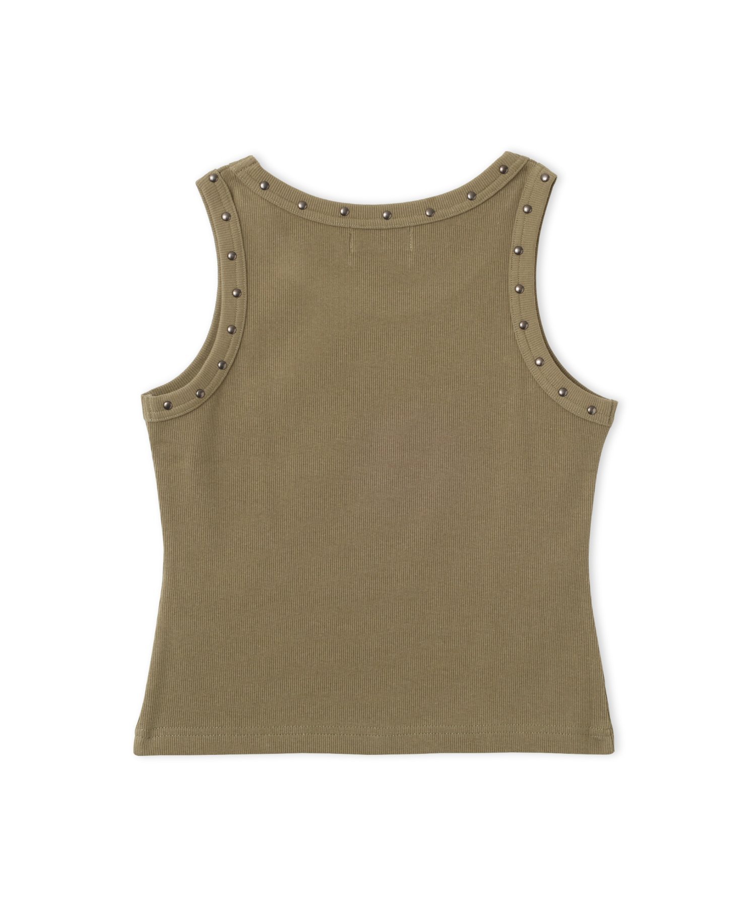 atmos pink atmos pink Studs Tank Top KHAKI アトモス トップス ノースリーブ・タンクトップ カーキグリーン