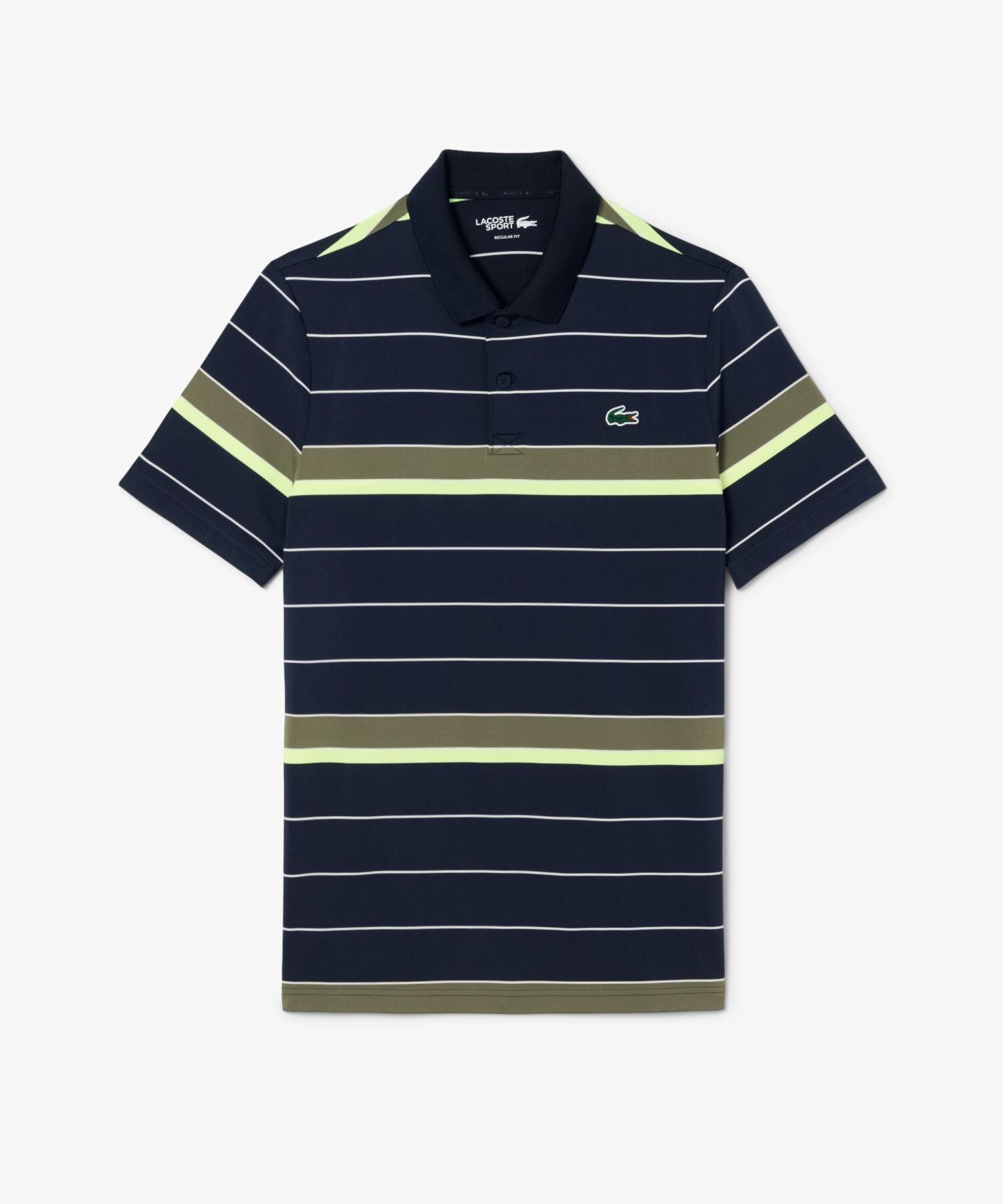 【SALE／30%OFF】LACOSTE ウルトラドライボーダーゴルフポロシャツ ラコステ トップス ポロシャツ ネイビー グリーン【送料無料】