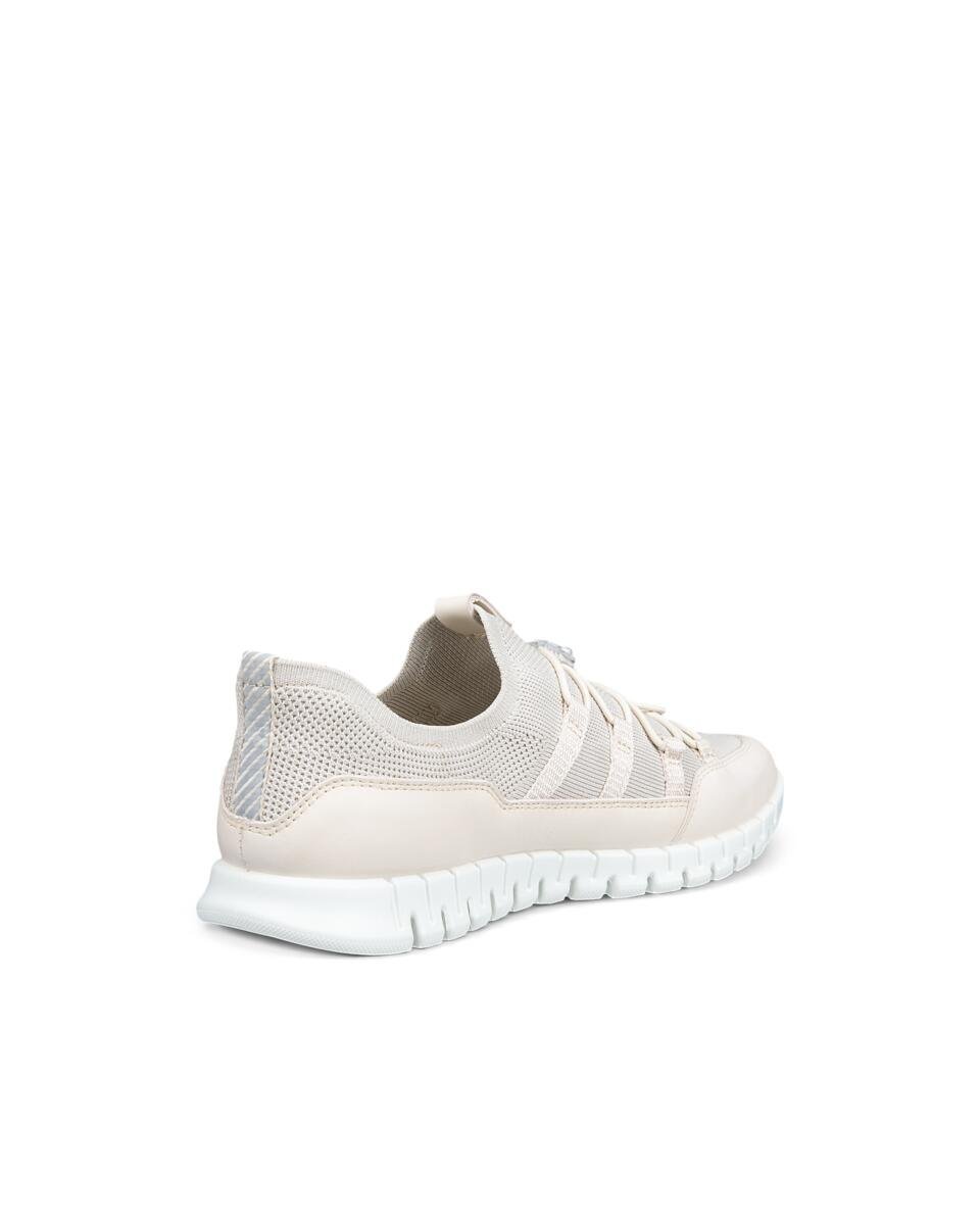 ECCO GRUUV LITE レディース EASY SLIP クイックレース エコー シューズ・靴 スニーカー ベージュ