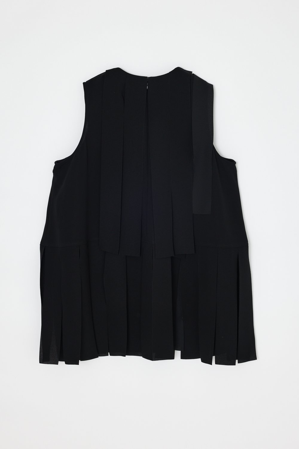 ENFOLD SHREDDER TANK-TOP エンフォルド トップス ノースリーブ・タンクトップ グレー ブラック