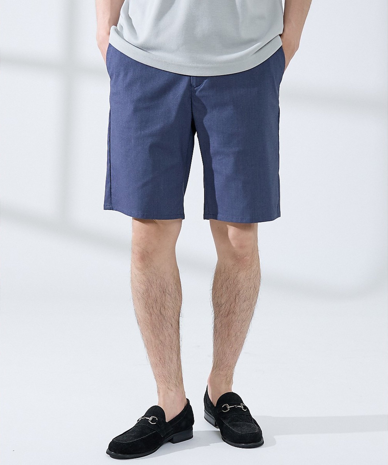 【SALE／10%OFF】ABAHOUSE LASTWORD 【セットアップ対応】COOL DRY TOUCH イージー ショートパンツ /接 アバハウス パンツ その他のパンツ ネイビー ブルー【送料無料】