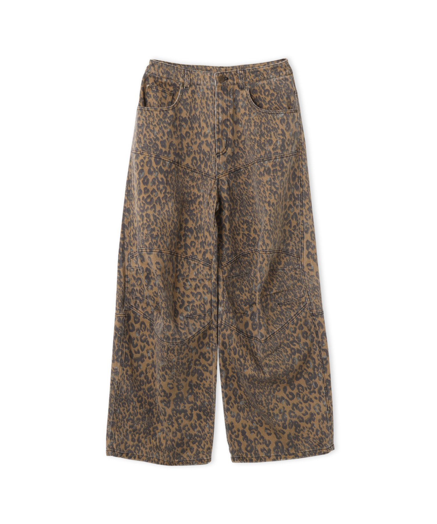 atmos pink atmos pink Leopard Curve Pants BROWN アトモス パンツ その他のパンツ ブラウン