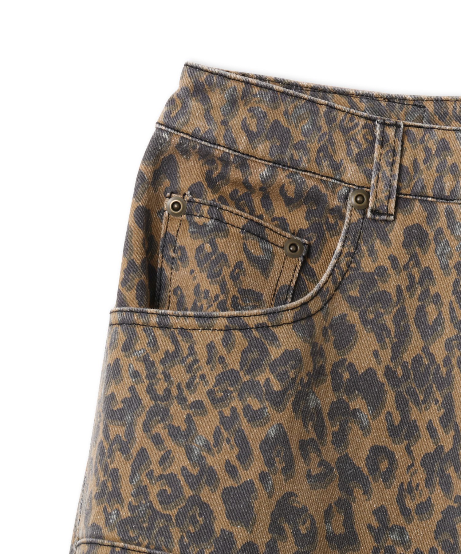 atmos pink atmos pink Leopard Curve Pants BROWN アトモス パンツ その他のパンツ ブラウン