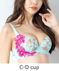 fran de lingerie GRACE ist Rio グレースイストリオ コーディネートブラジャー C65-D75カップ フランデランジェリー インナー・ルームウェア ブラジャー ブルー ホワイト イエロー【送料無料】