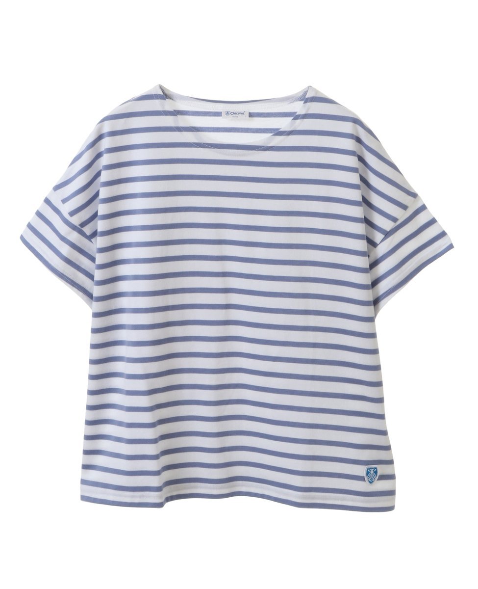 LOGEMENT DE CLAIRE BOAT NECK S/S P.O. メルローズクレール トップス カットソー・Tシャツ ホワイト ベージュ