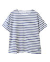 LOGEMENT DE CLAIRE 【ORCIVAL/オーシバル】BOAT NECK S/S P.O. メルローズクレール トップス カットソー・Tシャツ ホワイト ベージュ【送料無料】