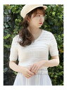 【SALE/59%OFF】透かしフリルニット ダズリン ニット【RBA_S】【RBA_E】