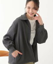 【SALE/30%OFF】SHOO・LA・RUE 【洗える】スタイリッシュ ジップアップブルゾン シューラルー ジャケット・アウター ブルゾン・ジャンパー グレ...