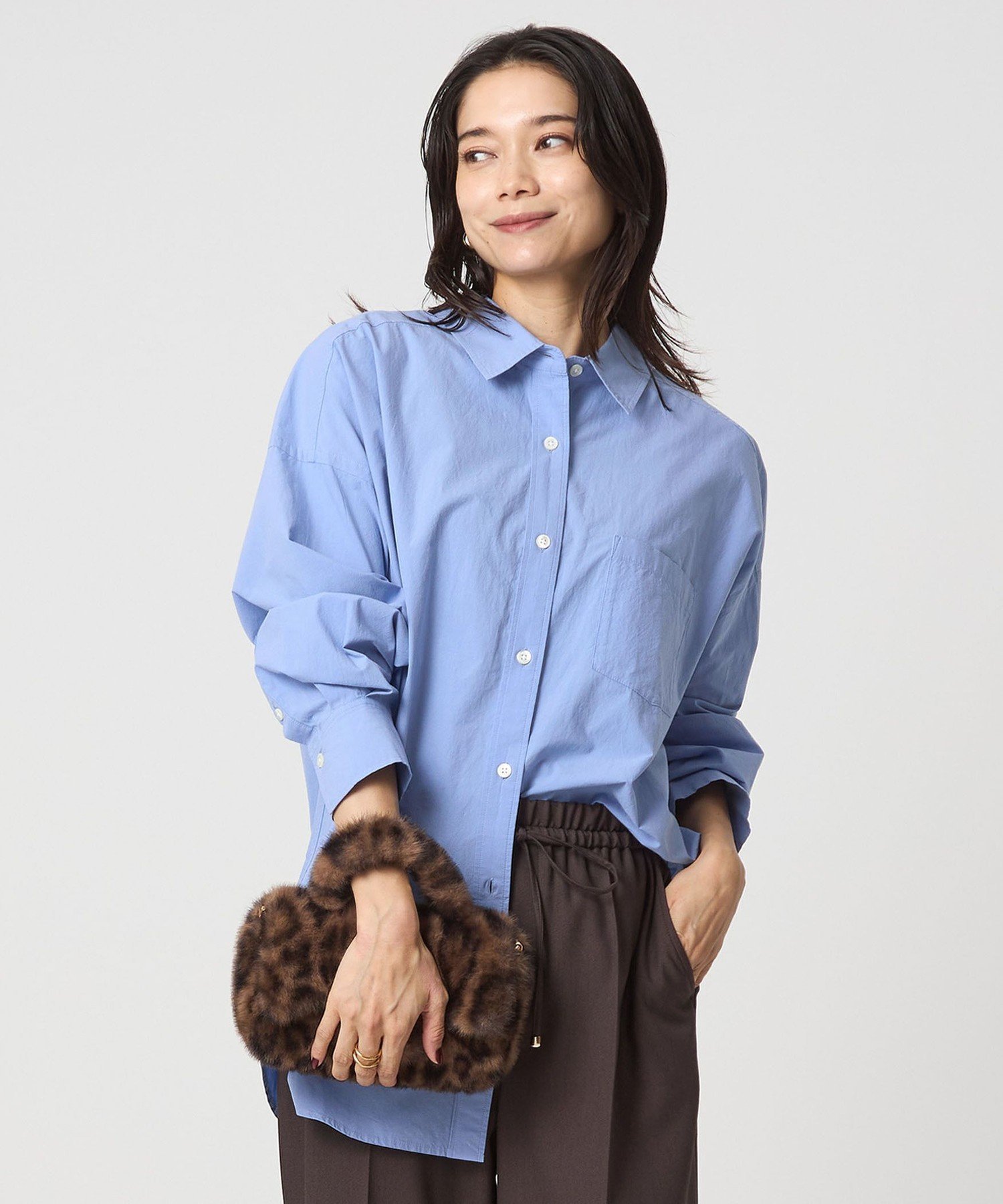 UNITED ARROWS green label relaxing タイプライター オーバー シャツ ユナイテッドアローズ グリーン..