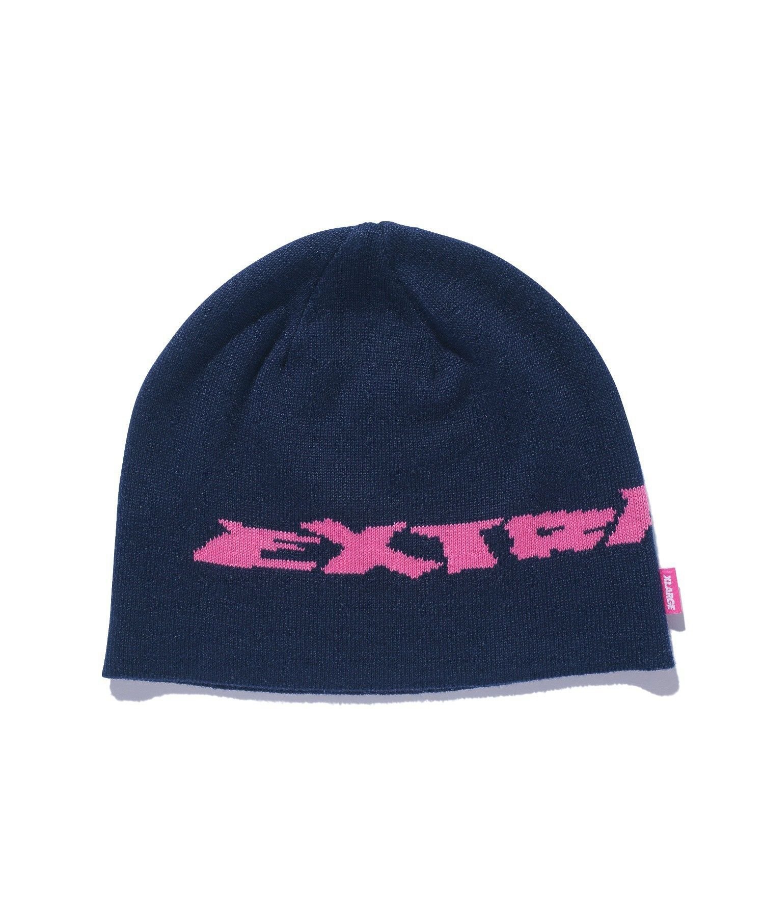 XLARGE EXTRALARGE BEANIE エクストララージ 帽子 ニット帽・ビーニー ブラック ネイビー【送料無料】