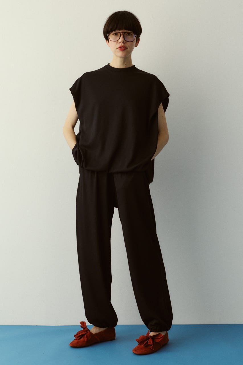 HeRIN.CYE Balloon cut tops ヘリンドットサイ トップス カットソー・Tシャツ グレー ブラック