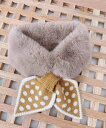 【SALE/30%OFF】aimoha KIDS 【aimoha-KIDS-】韓国子供服 フェイクファー ミニマフラー アイモハ ファッション雑貨 マフラー・ストール・ネックウォーマー ピンク グリーン グレー ブラック ベージュ