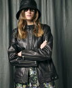 MAISON SPECIAL Dress-Fit Sheep Leather Single Rider Jacket メゾンスペシャル ジャケット・アウター ライダースジャケット ブラック【送料無料】