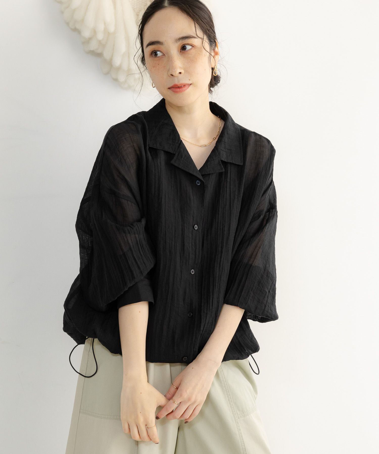 【SALE／20%OFF】studio CLIP シアー楊柳ブルゾン スタディオクリップ ジャケット・アウター ブルゾン..