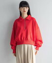 【SALE/40%OFF】yuw ハーフZIPスウェットプルオーバー ローリーズファーム トップス スウェット・トレーナー ブラック グレー レッド【送料無料】